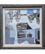 Alastair Michie - Abstract in blue, grey, silver and black