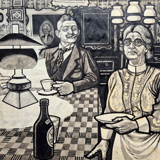 Brian Harland Rees - The Landlady and Guests