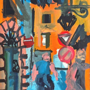 Denis Clarke - 'Sarzana - Street Painting'