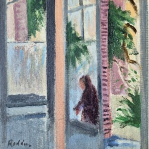 Guy Roddon - Mme Lejeune outside the Window