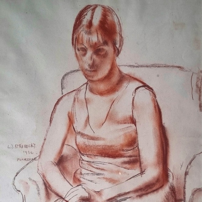 James Stroudley - Florence Seated in Armchair