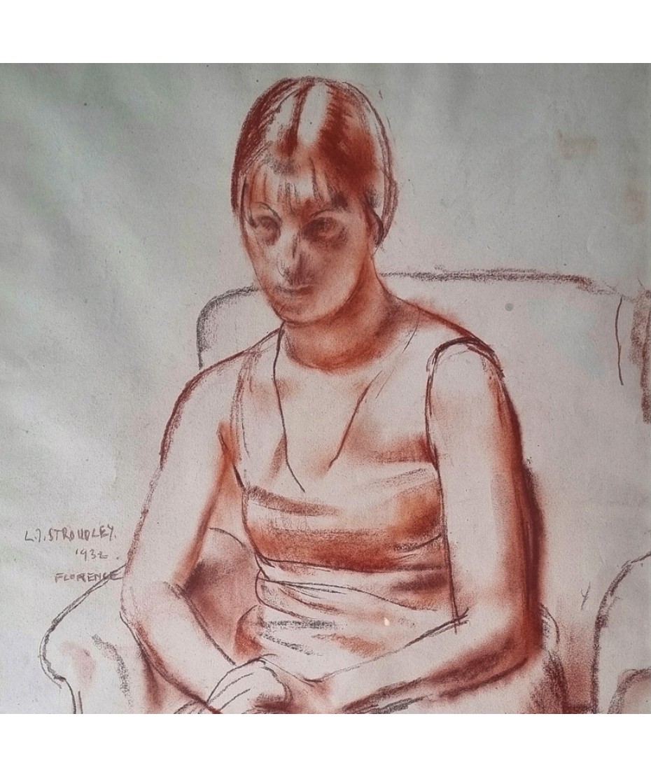 James Stroudley - Florence Seated in Armchair