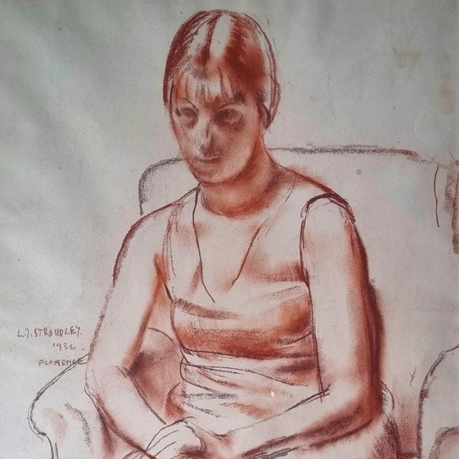 James Stroudley - Florence Seated in Armchair