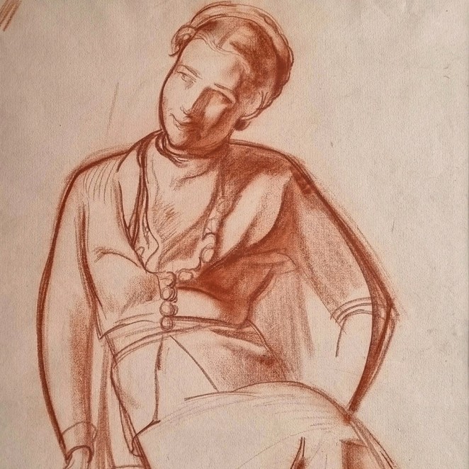 James Stroudley - Young Woman Seated