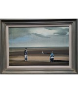 John Bond - Three Men on a Norfolk beach