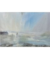 Leslie Worth - Low Tide at Lyme Regis