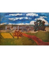 Maurice Feild - Landscape with Trees and Deep Blue Sky