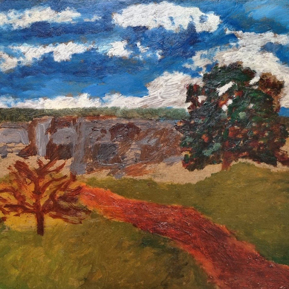 Maurice Feild - Landscape with Trees and Deep Blue Sky