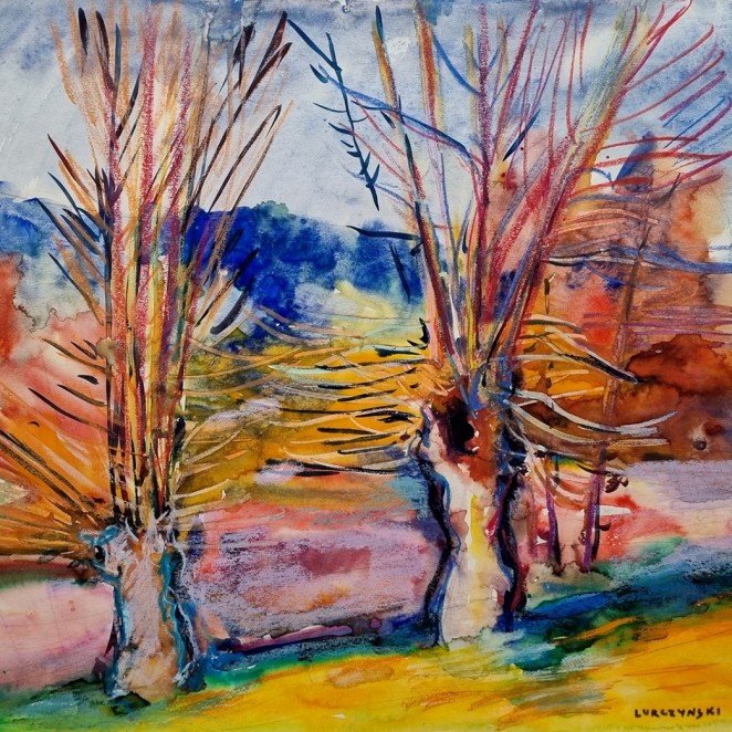Mieczyslaw Lurczynski - Trees in Sunny Landscape
