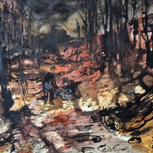 Robert Scanlon - Figures Gathering Firewood